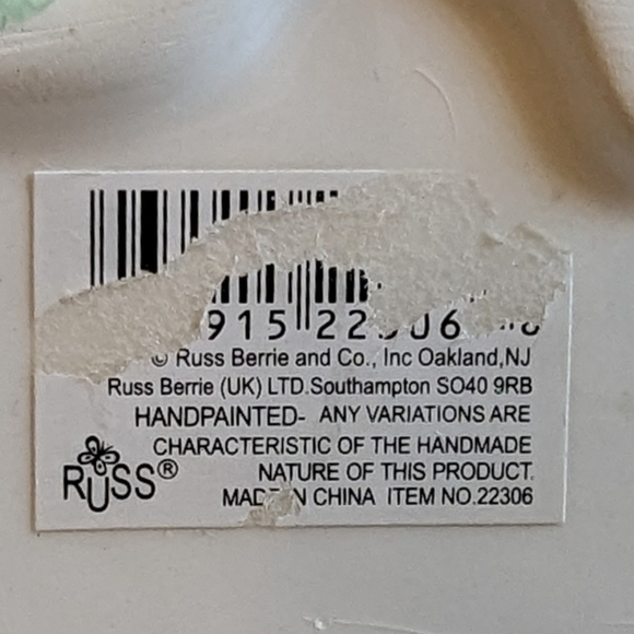 Russ Berrie "A Time to Dance" Ballet Slipper Ceramic Coin Bank - Picture 7 of 7